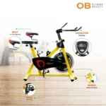 OB-1001 Spinning Bike Racer Max User 85 kg Flywheel 5 kg