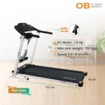 OB-1062 Treadmill Motorized 1.5 HP Max User 100 kg 8P w Belt Massager Ergonomic Design Home Use Low Watt Low Price