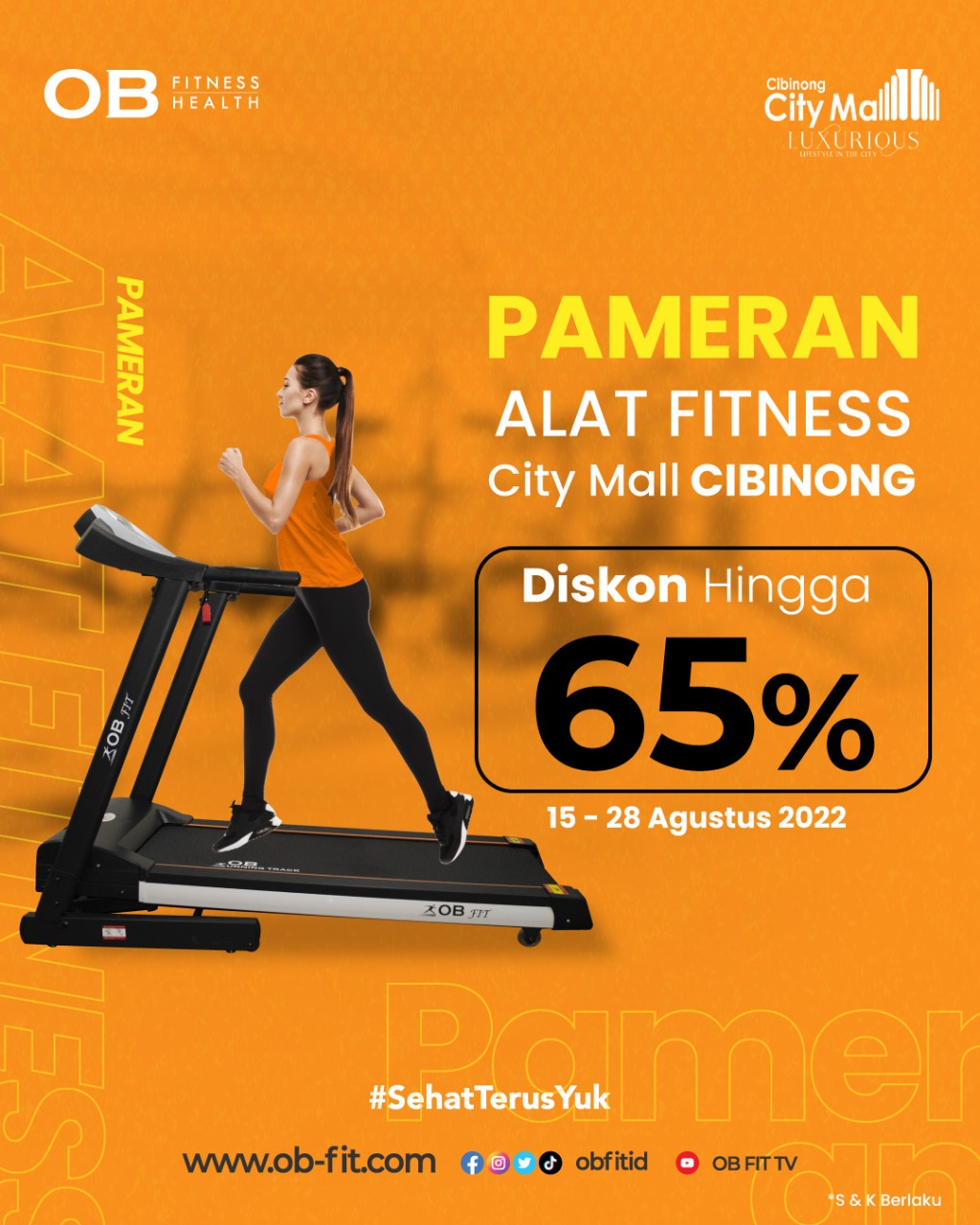 Pameran Alat Fitness di City Mall Cibinong