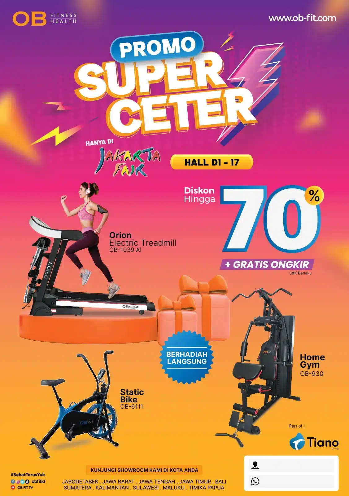 Dapatkan Penawaran Super Ceter di Jakarta Fair! Diskon hingga 70%, Gratis Ongkir, dan Pilihan Peralatan Fitness Terbaik!
