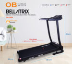 OB-1064 BellaTrix Treadmill Motorized 0.75 HP