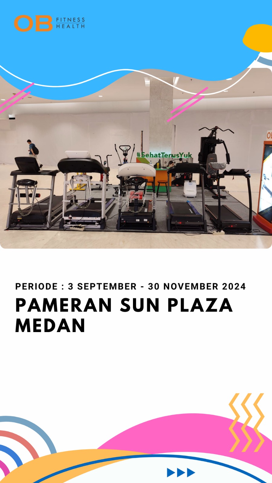 Pameran Alat Fitness di Sun Plaza Medan