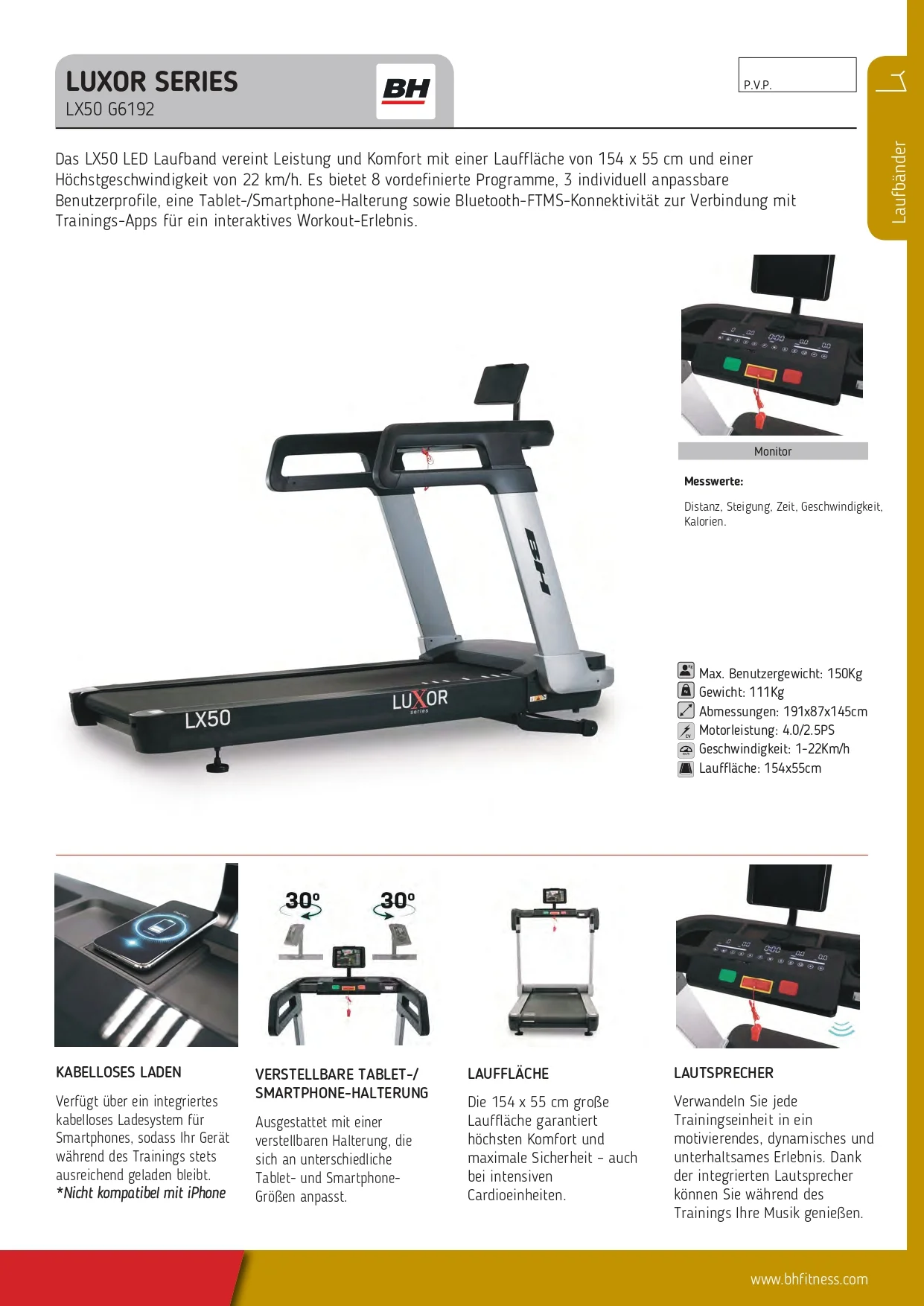 Treadmill BH LX50